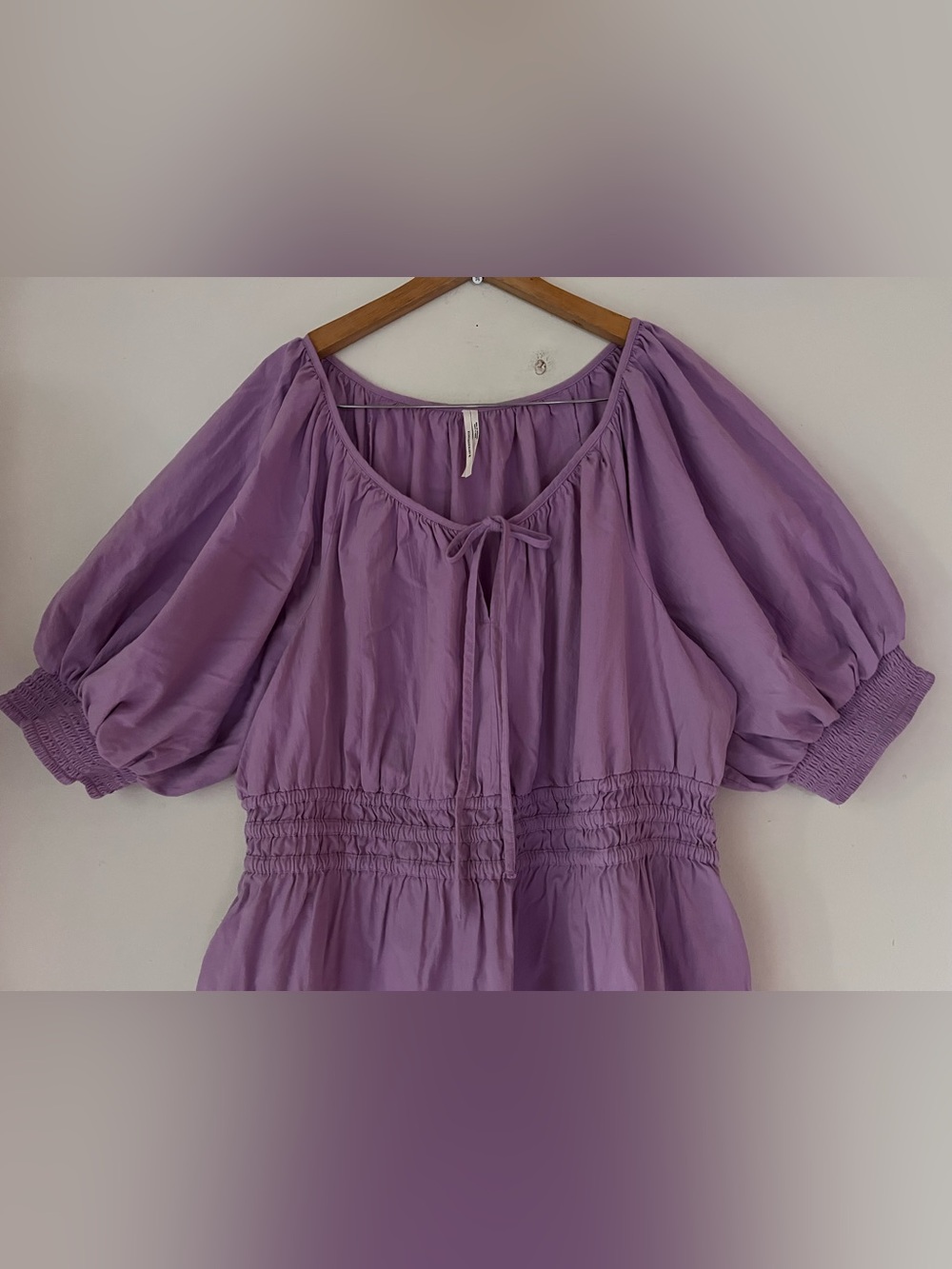 Anthropologie Lilac Puff-Sleeve Mini Dress - Picture 12 of 15